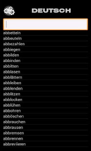 Android application German Verbs screenshot