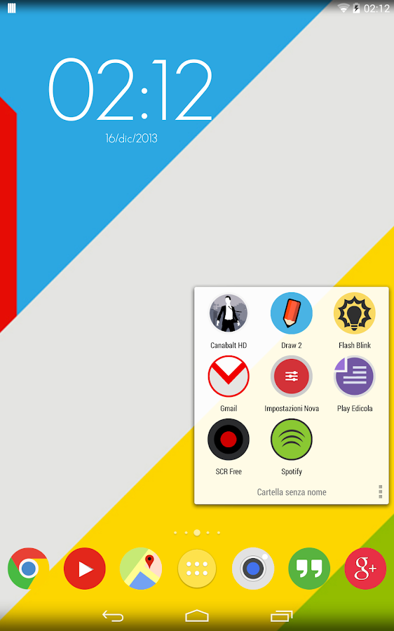 FlatDroid (GO APEX NOVA THEME) - screenshot