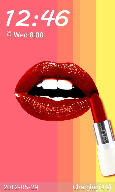 Lipstick Go Locker theme - screenshot