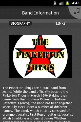 【免費音樂App】The Pinkerton Thugs-APP點子