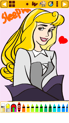 ぬりえ 白雪姫と眠れる森の美女 Androidアプリ Applion