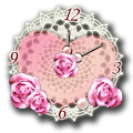 Heart Analog Clock Widget Apk