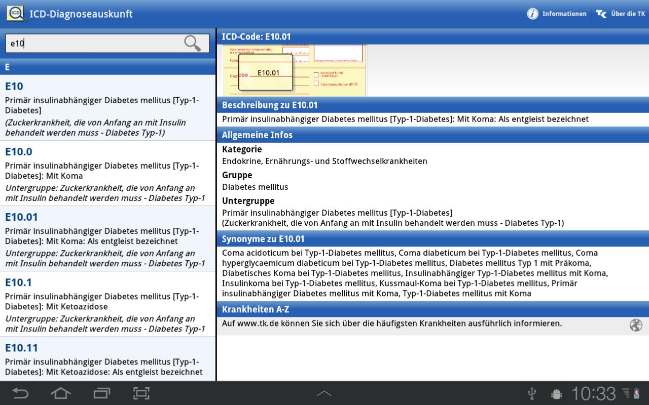 ICD-10 Diagnoseauskunft - Android Apps on Google Play