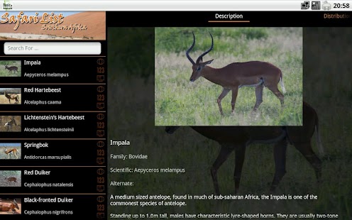 Lastest Safari List HD - South Africa APK for Android