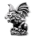 Gargoyle right sticker logo