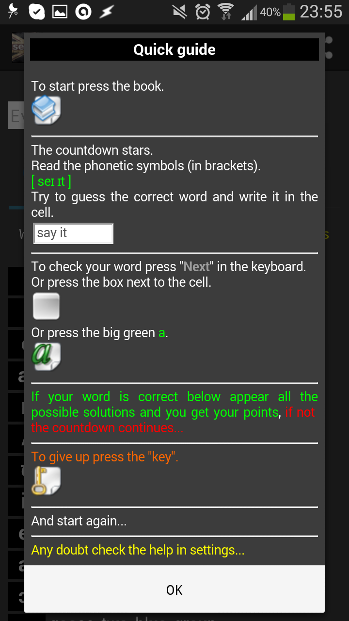 Say it in English (pro) Screen 2