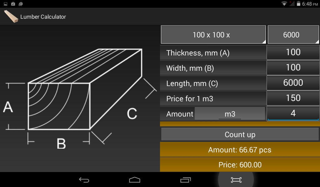 Calculator Lumber & Timber Android Apps on Google Play