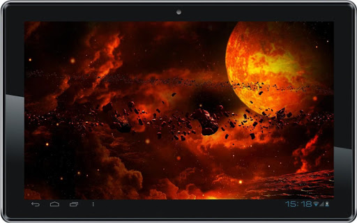 【免費個人化App】Space Inferno live wallpaper-APP點子