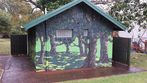 One Tree Hill Domain Toilets Mural 