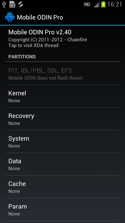 [root] Mobile ODIN Pro - screenshot