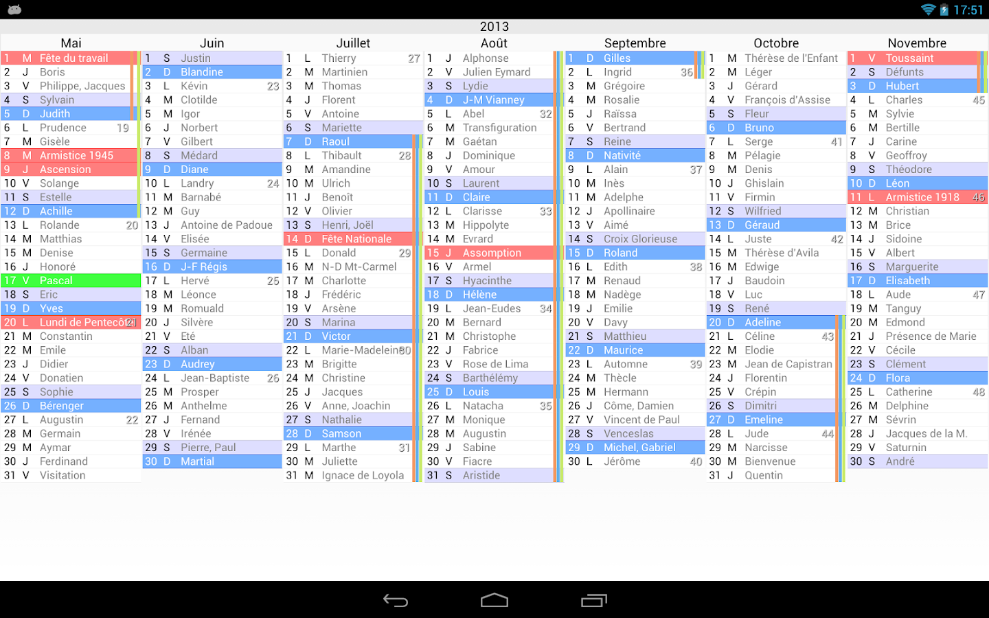 Le Calendrier – Applications Android sur Google Play