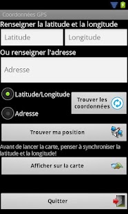 GPS coordinates Screenshots 0