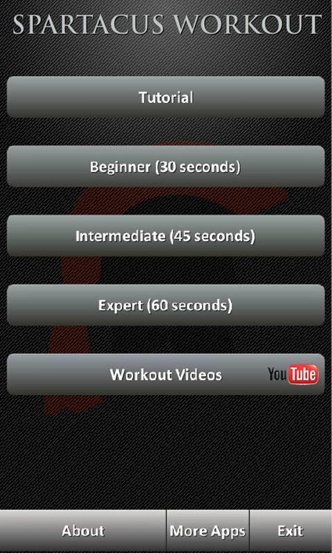 Spartacus Workout Screen 2