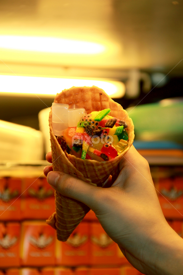 waffle cone by Drianz Chen - Food & Drink Candy & Dessert