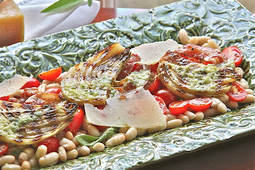 Grilled Fennel and Cannellini Bean Salad with Lemon Sage Dressing