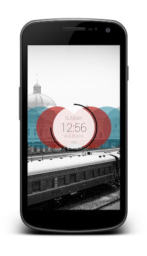 【免費個人化App】Circles Clock - UCCW Skin-APP點子