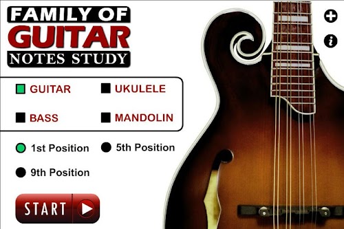 Android application Guitar Family Note Study screenshort