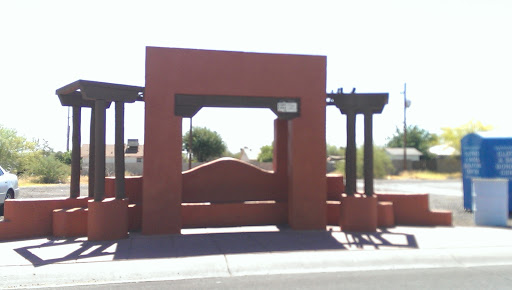 Adobe House Styled Bus Stop