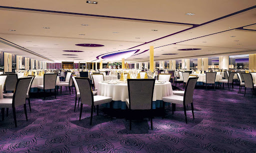 Uniworld-Century-Legend-and-Paragon-main-restaurant - You'll enjoy both Western and authentic Chinese cuisine in the main restaurant during your cruise through China.