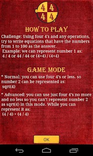 Free Download Four 4's Puzzle APK