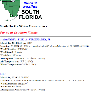 South Florida Marine Weather Screen 2