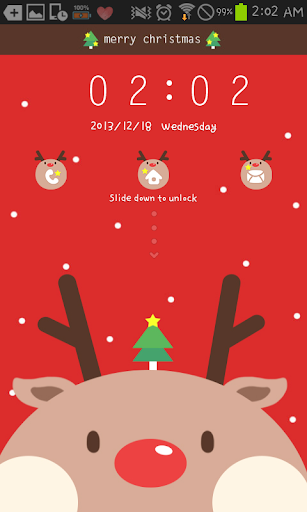 Red Rudolph Go Locker theme