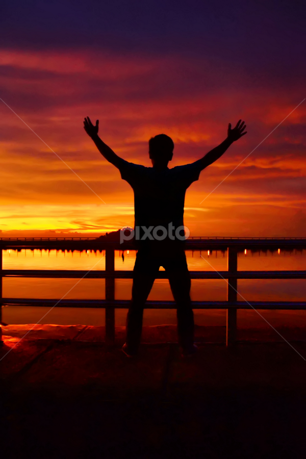 me and sunrise by Chusni Hidayad - Landscapes Sunsets & Sunrises