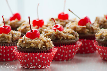 German's Chocolate Cupcakes with a Coconut-Pecan Frosting