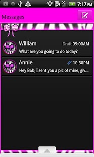 How to mod GO SMS THEME/PinkZebraBow1 1.1 unlimited apk for bluestacks