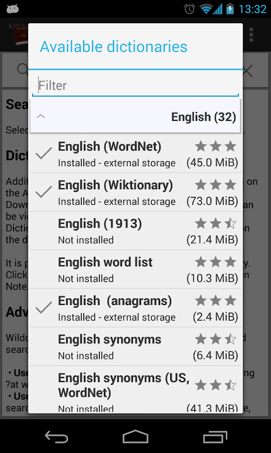 Offline dictionaries Androidapper på Google Play