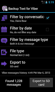 Backup Text for Viber - screenshot thumbnail