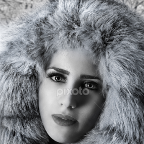 Goodbye Winter 2015 by Miroslav Potic - Black & White Portraits & People