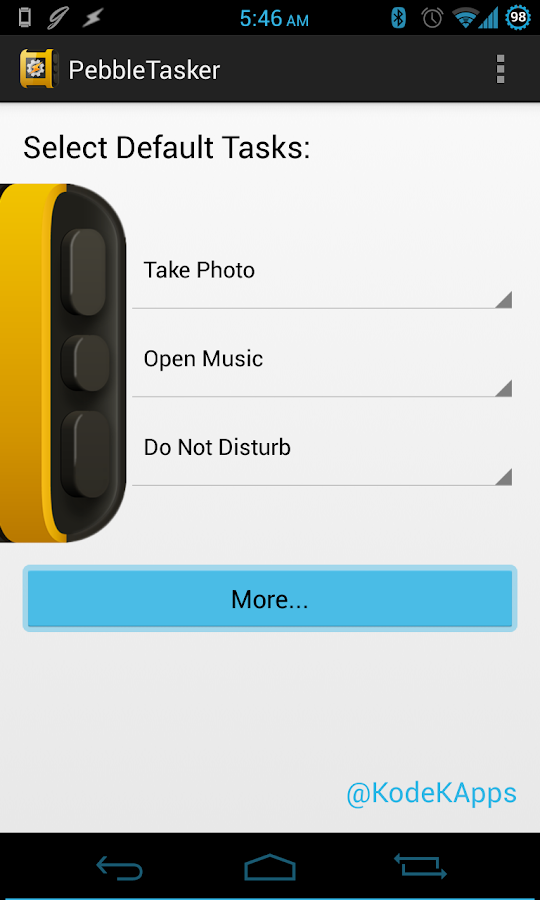 PebbleTasker - screenshot