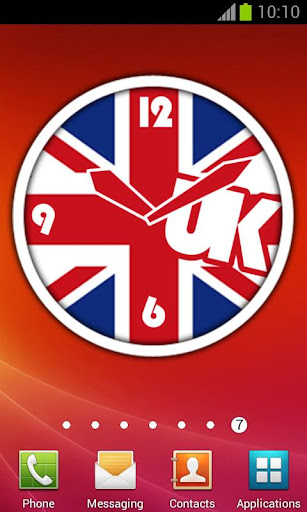 UK Flag Clock + Alarm London