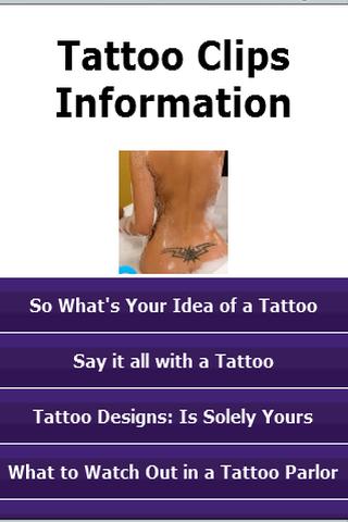 Tattoo Clips Information