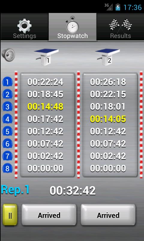ChronoSwim Screen 2