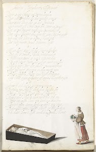 Vrouw met het stoffelijk overschot van haar geliefde