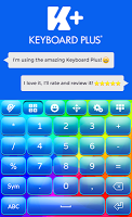 Neon Rainbow Keyboard Tema APK Gambar Screenshot #2