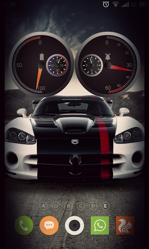 Android application Weather Speedometer Zooper screenshort
