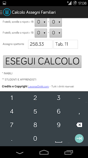 【免費工具App】Calcolo Assegni Familiari-APP點子