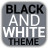 Black & White Icon THEME★FREE★ mobile app icon