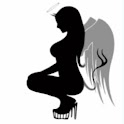 Angel Or Devil Sexy Girl Shape logo