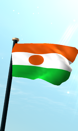 니제르 국기 3D 무료 라이브 배경화면