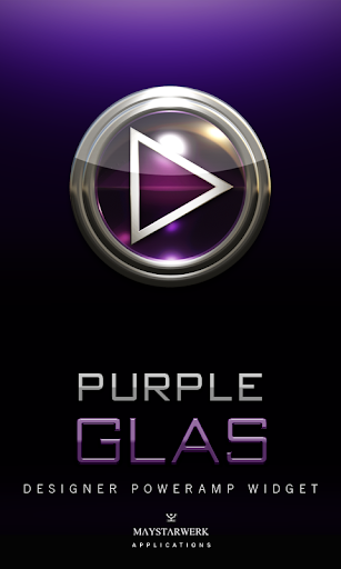 Poweramp Widget Purple Glas