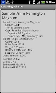 Free Popular 7mm Ballistics Data APK for Android