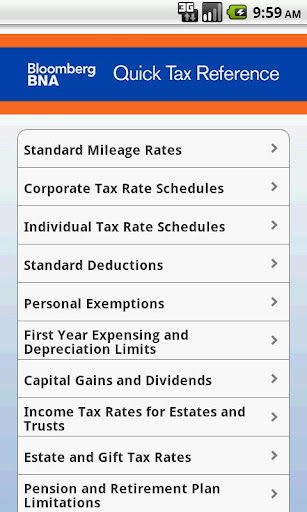 BNA Quick Tax Reference