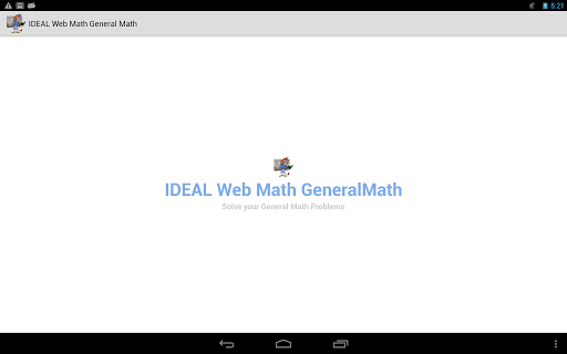 【免費教育App】IDEAL Web Math General Math-APP點子