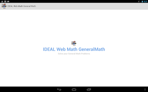 IDEAL Web Math General Math Screenshots 0
