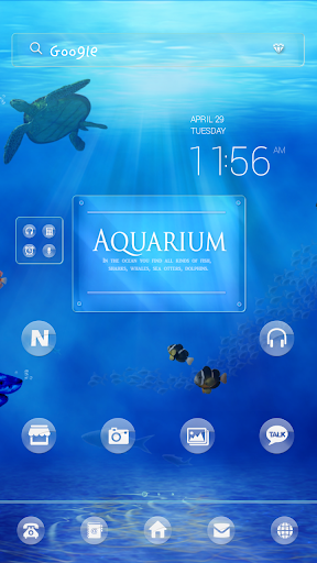 Aquarium dodol launcher theme