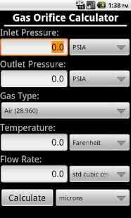 Lastest Gas and Liquid Orifice Calc APK for PC